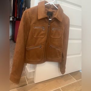 Banana Republic women’s faux suede tan jacket new without tags